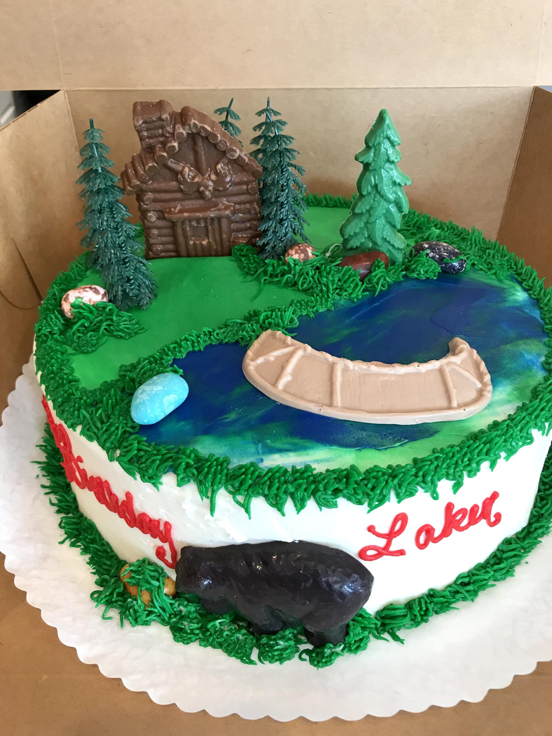 Forest waterfall cake | Nature cake, Outdoors birthday cake, Forest theme  cakes