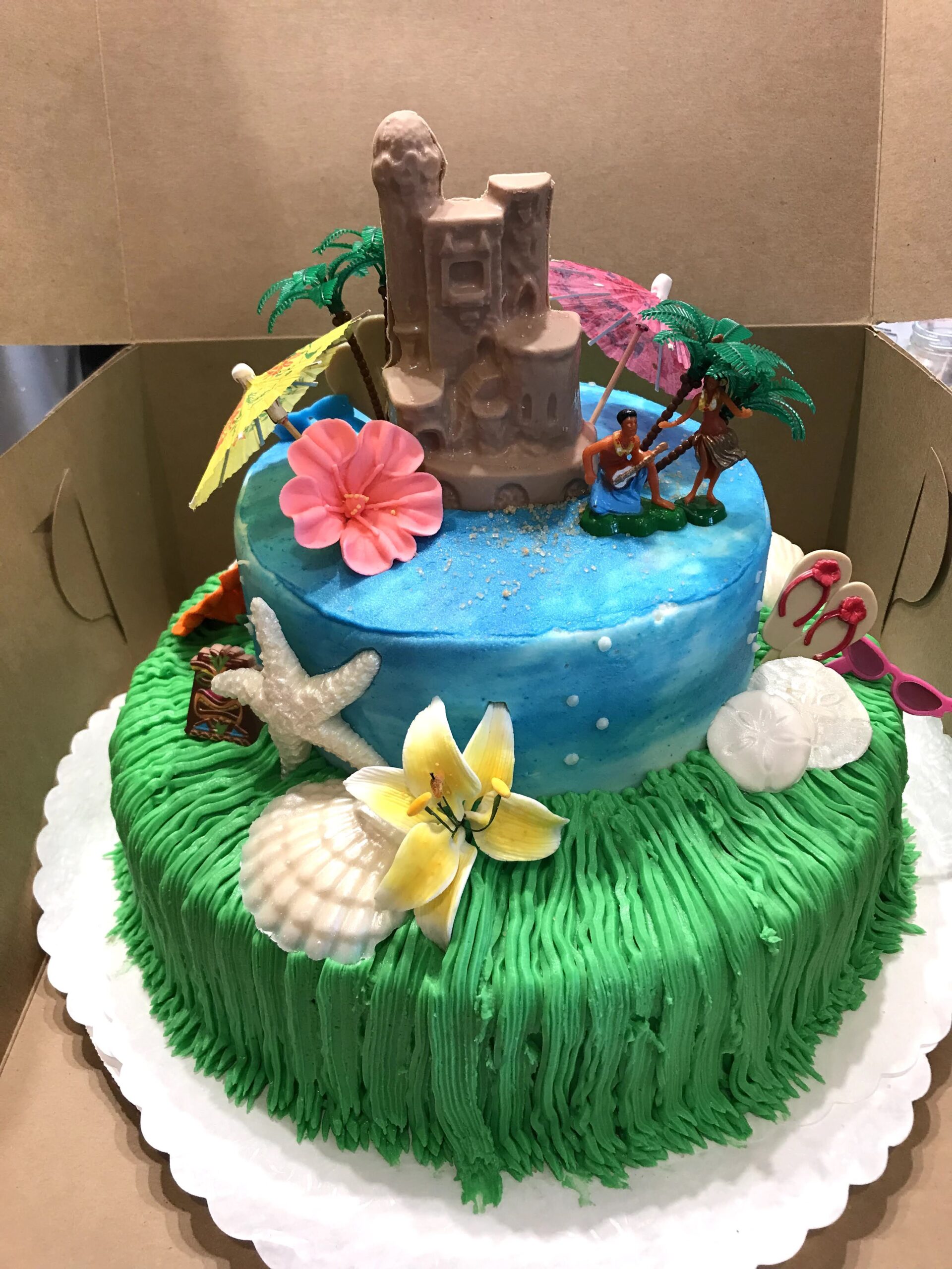 Beach Theme Cake 